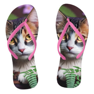 Lilah die Schildpattkatze: Eine perfekt schöne Kat Flip Flops