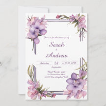 Lilah Flower Art : Faire-part de mariage personnal
