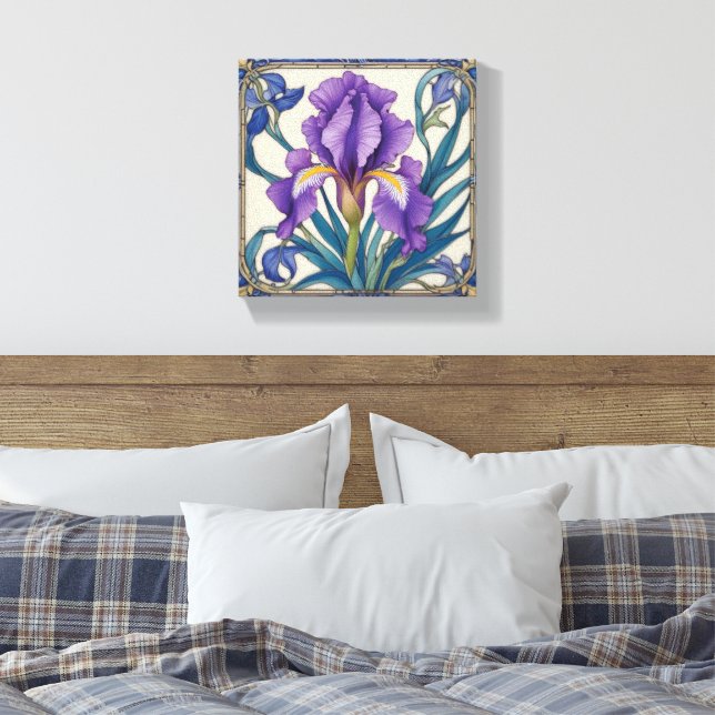Lilane Iris Pracht Leinwanddruck (Insitu (Schlafzimmer))