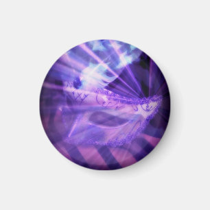 Lilaner venezianischer Maskenball-Magnet Magnet