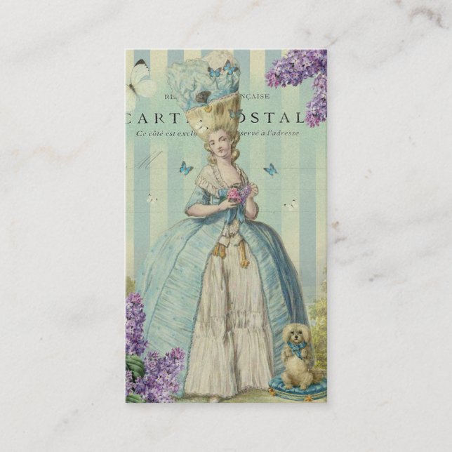 Lilas au printemps, auf Gold Visitenkarte (Vorderseite)