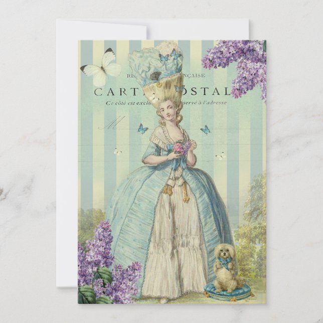 Lilas Au printemps Einladung (Vorderseite)