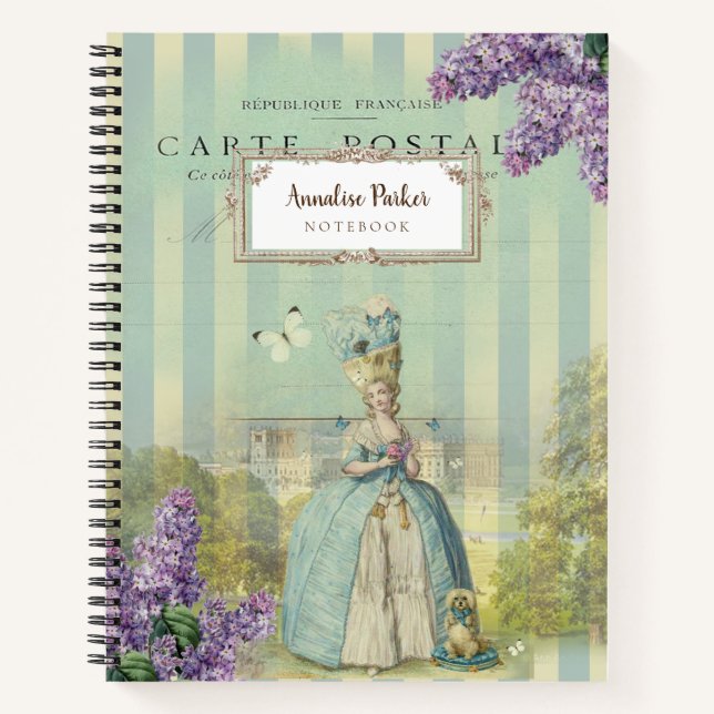 Lilas au printemps Französisch inspiriert Personal Notizbuch (Vorderseite)