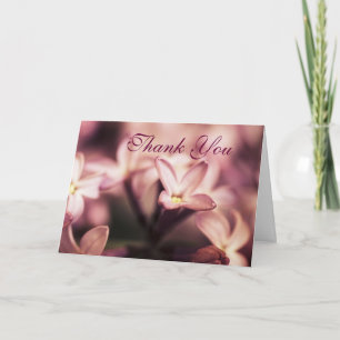 Lilas de Merci de carte de voeux d'attention