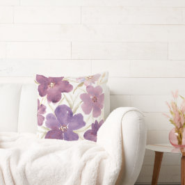 Lilas en acuarela kissen