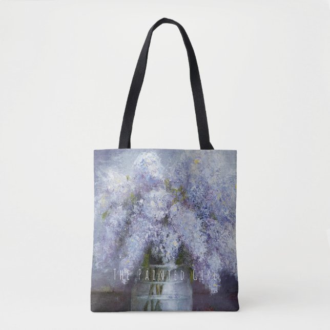 "Lilas sac fourre-tout à jardin de lavande dans (Devant)