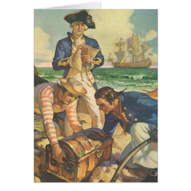 L'île au trésor, Vintage conte de fées pirates (Devant)