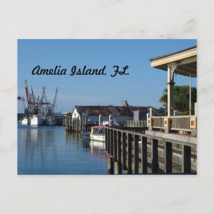 L'île d'Amelia, FL. carte postale
