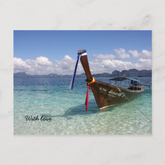 L'île de Thaïlande Avec amour... Carte postale