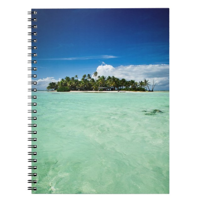 L'île du Pacifique avec le carnet de palmiers (Devant)