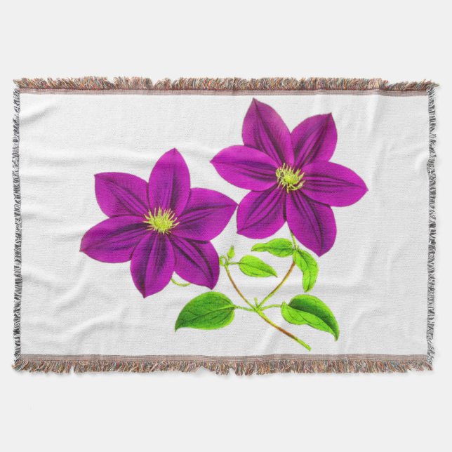 Lilette Blumen werfen Decke. Decke (Vorderseite)
