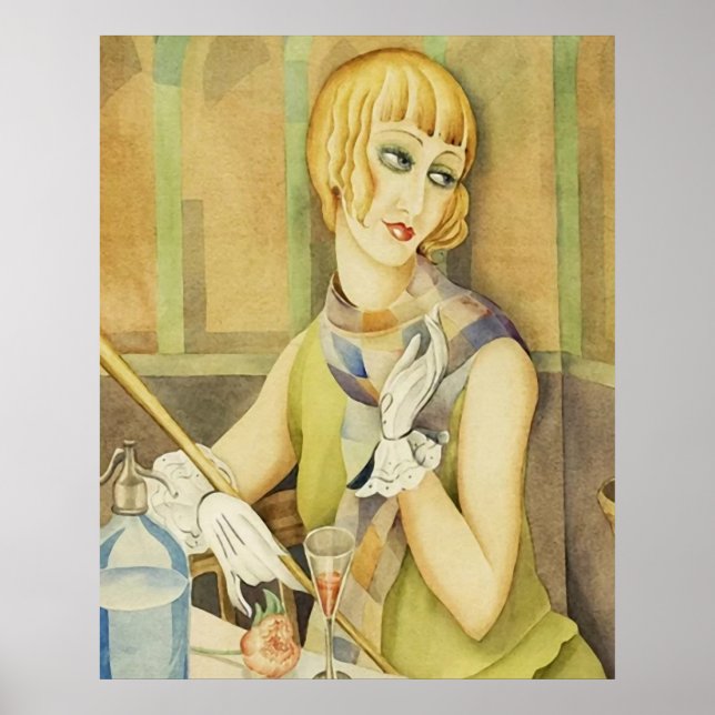 Lili Elbe von Gerda Wegener [1886 - 1940] Poster (Vorne)