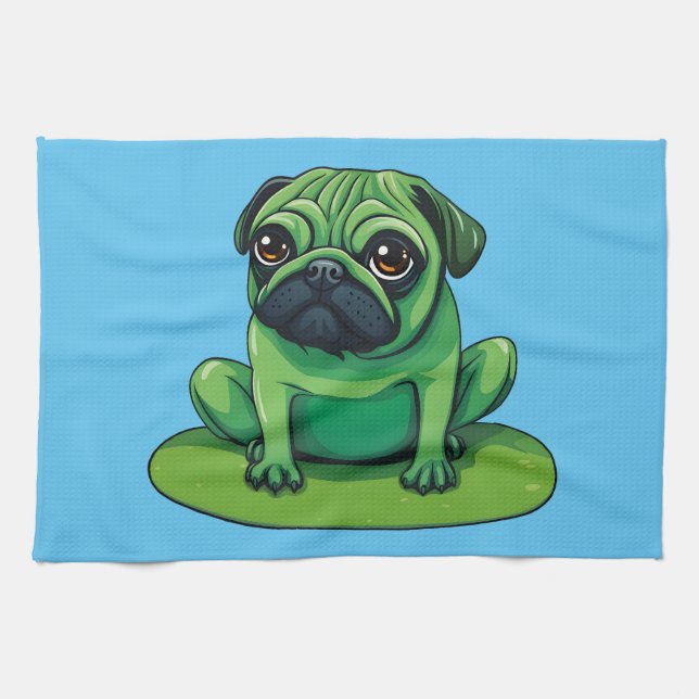 Lili Mops Geschirrtuch (Horizontal)