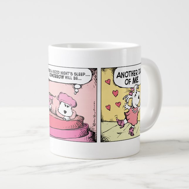 Lili und Derek Comic Strip Tasse (Vorderseite Rechts)