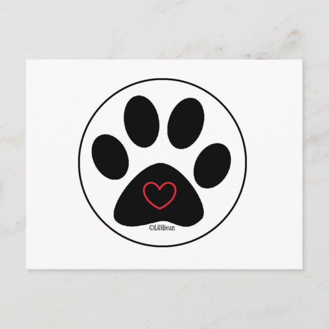 LiliBeans Liebe Postkarte (Vorderseite)