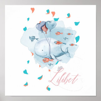 Lilibet nannte magische WALE-Geschenke für Mädchen Poster