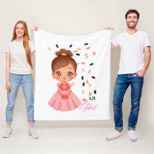 Lilibet nannte Peach Princess Geschenke für Mädche Fleecedecke