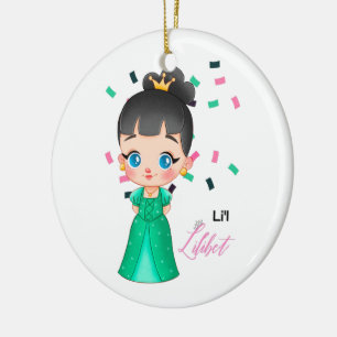 Lilibet nannte Smaragdprinzessengeschenke für Mädc Keramik Ornament
