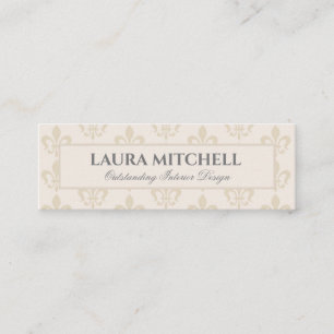 Lilie Alabaster Business Card Mini Visitenkarte