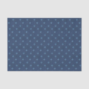 Lilie Blue French Vintag Pattern Seidenpapier
