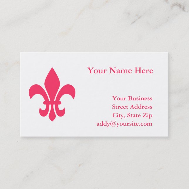 Lilie Business Card Visitenkarte (Vorderseite)