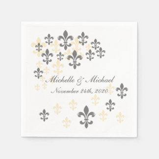 Lilie Cascade Cocktail Napkins Serviette