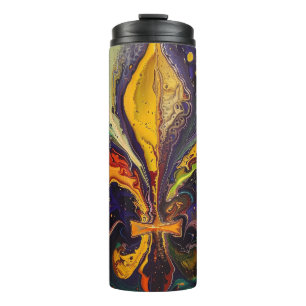 Lilie Colorful Mardi Gras Thermosbecher