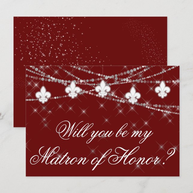 Lilie Dark Red Lights | GEFRAGT TRAUZEUGIN (Vorne/Hinten)