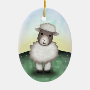 Lilie das Lamm - Verzierung Keramik Ornament