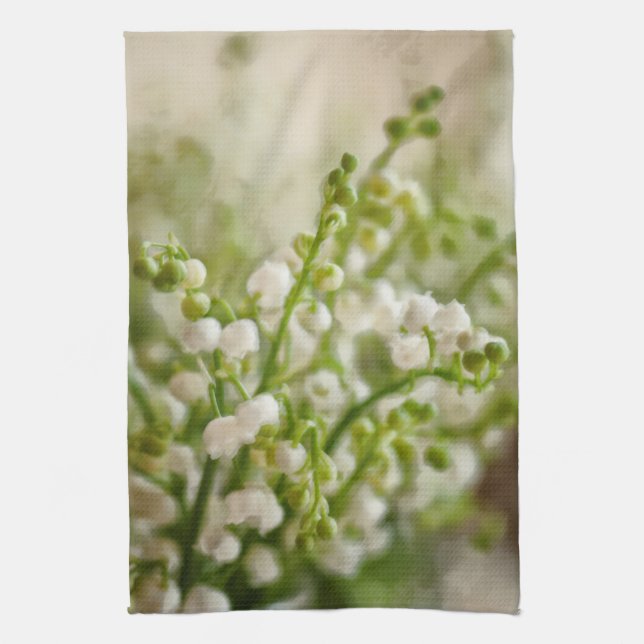 Lilie der Tal-Blumen-Blumenstrauß-Skizze Küchentuch (Vertikal)