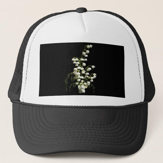 Lilie der Tal-Blumen Truckerkappe (Vorderseite)