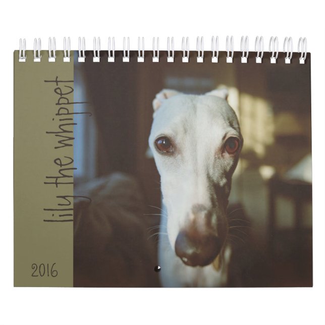 Lilie der Whippet Kalender 2016 (Titelbild)