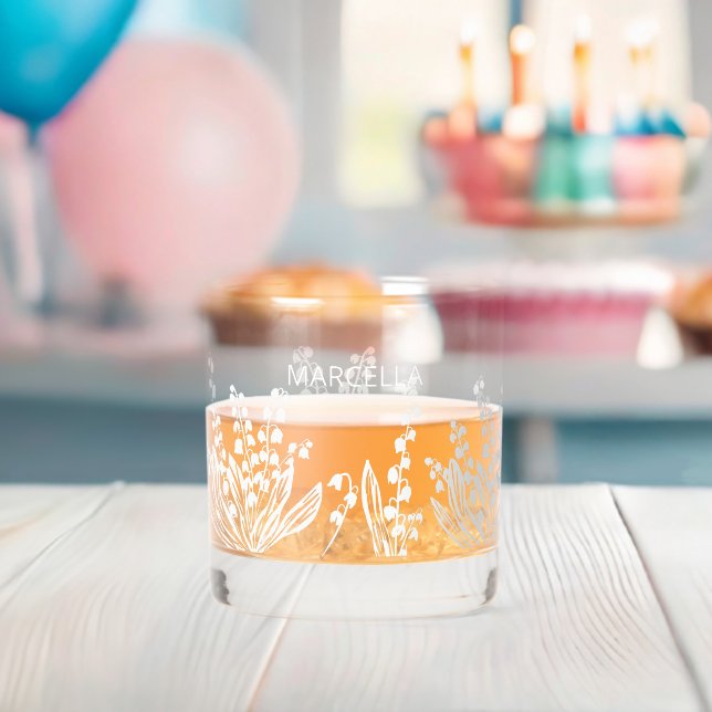 Lilie des Individuellen Namens Valley Whiskyglas (Insitu (Baby Party))