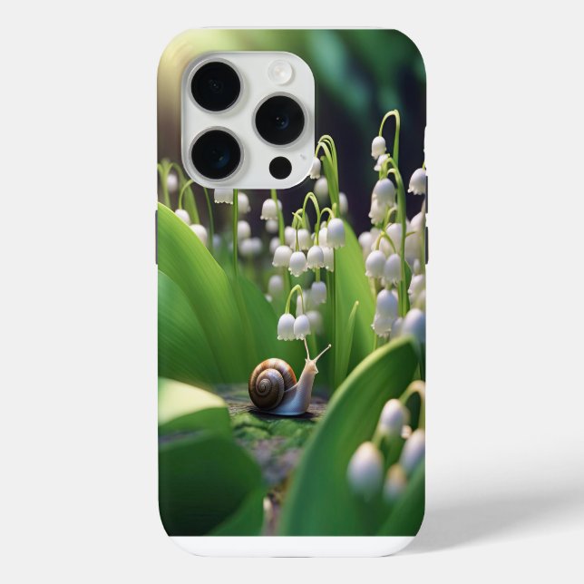 Lilie des Tales und Schneckentelefon Case-Mate iPhone Hülle (Rückseite)