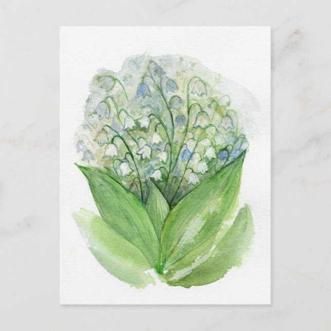 Lilie des Tals Postkarte (Vorderseite)