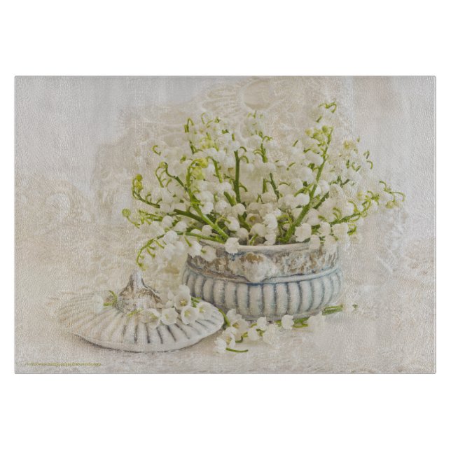 Lilie des Tals Schneidebrett (Vorderseite)
