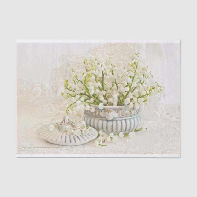 Lilie des Tals Seidenpapier (Vorderseite)