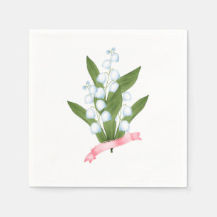 Lilie des Tals Serviette