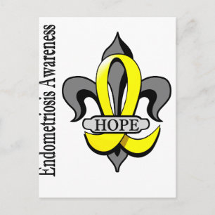 Lilie Endometriose Hope Postkarte