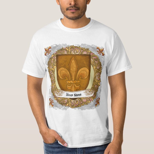 Lilie Familienwappen Nachname T-Shirt (Vorderseite)