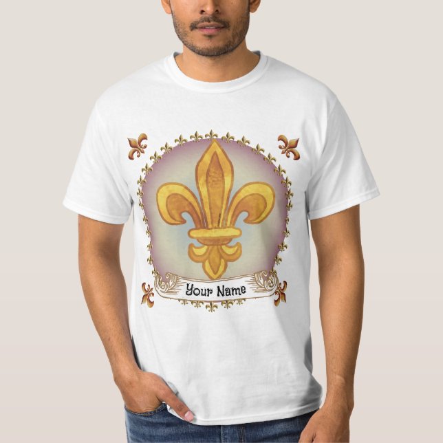 Lilie Familienwappen Nachname T-Shirt (Vorderseite)