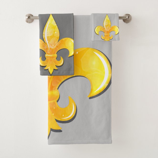 Lilie Farbe Gelb Badhandtuch Set (Insitu)