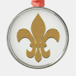 Lilie in Glittering Gold Ornament Aus Metall