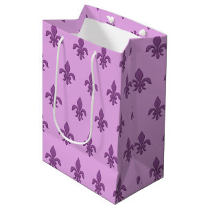 Lilie in Violet Lila auf Lavendel Mittlere Geschenktüte
