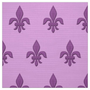 Lilie in Violet Lila auf Lavendel Stoff