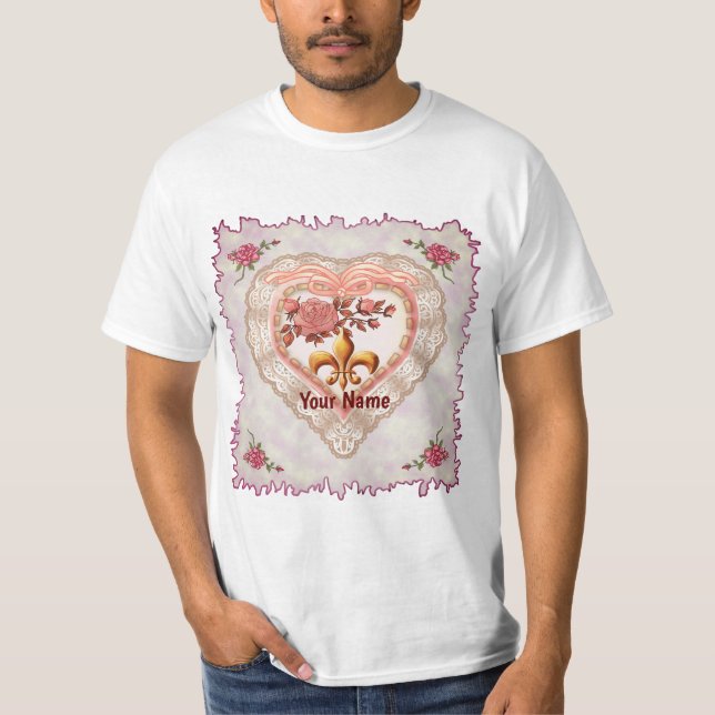 Lilie Lacy Heart Custom T - Shirt (Vorderseite)