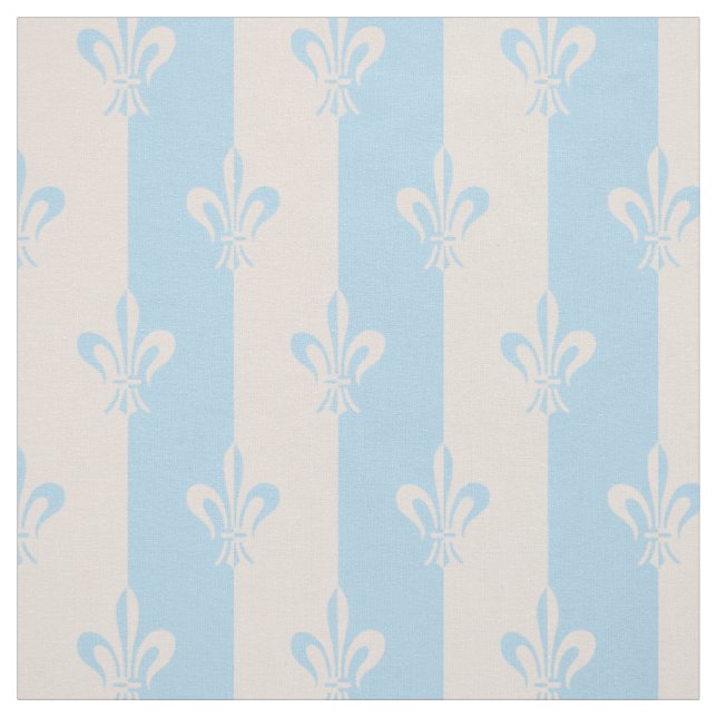 Lilie Light Blue & Pink Champagne Stoff (Muster)