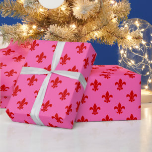LILIE Lys Large SV Hot Pink Red Geschenkpapier