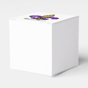 Lilie Mardi Gras Geschenkschachtel