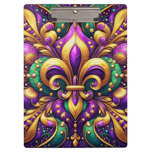 Lilie Mardi gras Klemmbrett